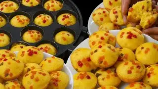 Suji Custard Cake in Appe Maker | No Oven Eggless Cake Recipe | Soft & Fluffy Rava Cake🧁 