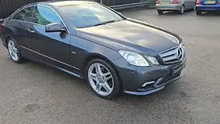 Mercedes E350 3.0 V6 CDI AMG Sport Coupe in Tenorite Grey with Alpaca Grey Leather Walk Around
