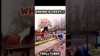 Horse Reaction..☠️#edit #troll #troll face edit #trollface #trending video