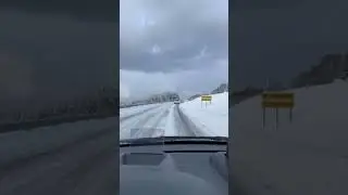 Beautiful Norway . Driver carefully in snow ❄️ #norway #&aring;lesund #oslo #snow #snowdriving