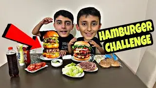 DEV HAMBURGER CHALLENGE ‼️HAMBURGERİ İLK BİTİREN KAZANIR‼️
