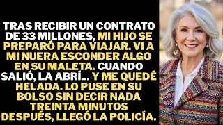 Descubr&iacute; que mi nuera ocultaba algo en la maleta de mi hijo. Sin pensarlo dos veces, lo saqu&eacute; y lo