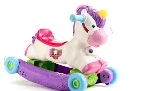 VTech Prance & Rock Learning Unicorn - 2 in 1 Rocking Horse or Ride-on Toys for 1-3 Years Baby