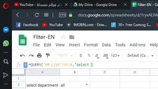 Filter Google sheet Using dropdown list
