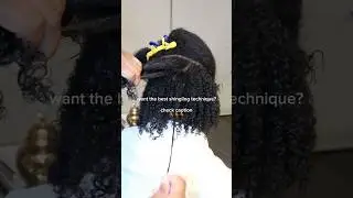 HOW TO SHINGLE CURLY HAIR! #curlyhair #curls #curly #curlynatural