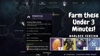 Solo Legend Perdition farm under 3 minutes (Warlock) | Destiny 2
