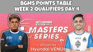 Bgms Points Table | Week 2 Day 4 | Master Series Points Table | #bgmspointstable #soul #godlike