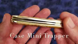 Case Mini Trapper in Burnt Amber Jig Bone