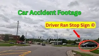 Driver Runs Stop Sign and Hits My Car | Car Accident in Burlington, KY [4K]