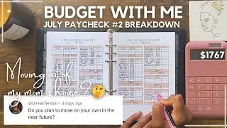 Paycheck Breakdown | Payday Routine | Budget With Me July 2025 | Am I Planning To Move Out??