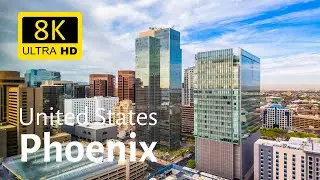 Phoenix Arizona 8K [Ultra HD] from dusk till dawn
