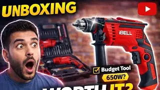 Ibell Impact Drill Set Unboxing and Review | iBell TD13-85 650W 13 mm Drill Machine Testing |