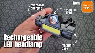 Rechargeable LED headlamp (2 lighting modes)