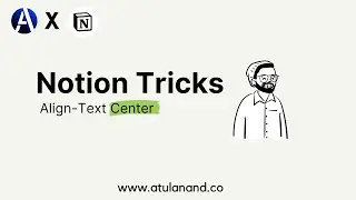 How to align the text center in notion?