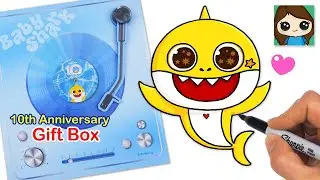 How to Draw Baby Shark + 10th Anniversary Gift Box Unboxing!