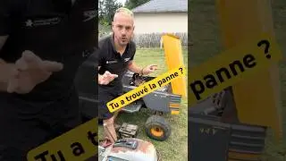 Tu a trouv&eacute; la panne ?? #tracteur #mecanique #tracteurtondeuse #tracteur #moteur #panne #reparation