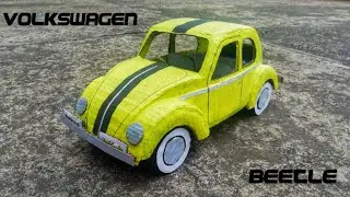How to make Volkswagen Beetle from cardboard || Volkswagen beetle || Cardboard Creations