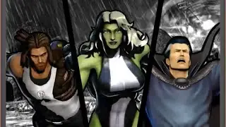Ultimate Marvel vs Capcom 3: She-Hulk, Spencer, and Doctor Strange arcade playthrough