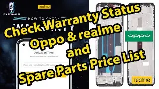 Check Mobile Activation Date | realme and OPPO & Spare Price List | Fix By Mamun