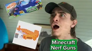 Showing my Minecraft nerf guns