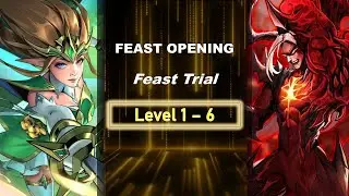 X Hero Epic Heroes Feast Opening Feast's Trial Lvl 1-6 LineUp Divine of Bliss Vesperia