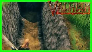 How To Dig Straight Trenches (Valheim Base Defense)