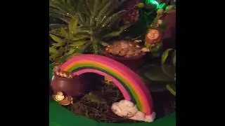 Flashy Saint Patrick's Fairy Garden!