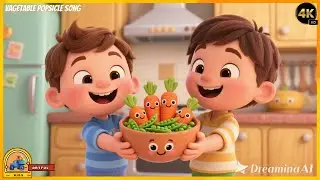 Kids Enjoy Vegetable Popsicle Song 🥕🥦🍅🍦🎵 | Fun Healthy Learning Song for Kids