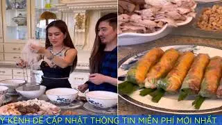 Nữ đại gia Mimi Morris l&agrave;m hủ tiếu t&ocirc;m thịt mời bạn th&acirc;n