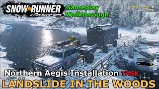 SnowRunner - Landslide in the Woods | Northern Aegis Installation Task -  Amur Russia - Phase 4