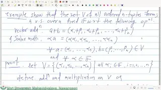 Vector Space : Examples of vector spaces