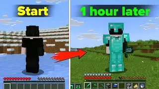 The Ultimate Minecraft Survival Guide how to start a best survival world (I will show you in Ep=1)