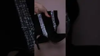 Обувь со стразами #инкрустациястразамиобучение #идеяподарков #стразы #handmade