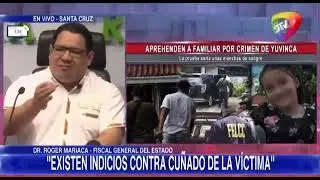 Mariaca afirmó que “bastó un indicio” (s4ngr3 hallada en el lugar) para apr3h3nder al investigado 