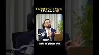 Freelancers Pay Zero Tax 😱😱 #shorts #kushallodha #tax #freelancing