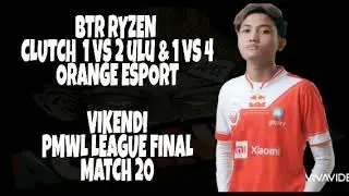 GILLAAA !!! BTR RYZEN 1 VS 12 RRQ ATHENA, TEAMIND, ORANGE ESPORT (PMWL)