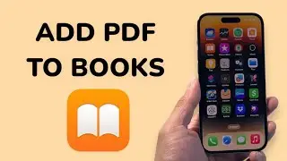 How To Add PDF To Apple Books App?