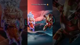 Mui Goku VS Iron Man 🔥😲||Who is stronger 🤔?||#goku #anime #ironman #shorts #viralshort