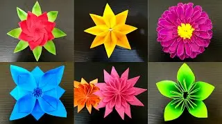 6 простых в изготовлении бумажных роз | Домашний декор Цветы | DIY