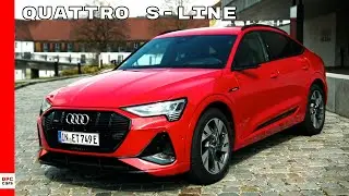 New 2021 Audi e-tron Sportback Quattro S-Line Catalunya Red Metallic