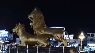 Golden Lion Roundabout, Sihanoukville, Cambodia