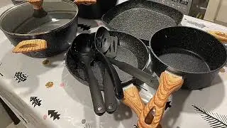 AJC Noon East Granite Cooking 15pcs Set