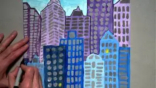Sharpie outline for monochromatic city (Part 9)