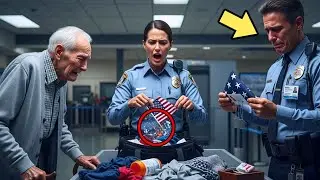 He's 99. Stopped at Airport Security... What Was in His Bag Made Officers Cry