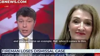 GB News берет интервью у Кэти Ларкман о пожарном, проигравшем дело о несправедливом увольнении