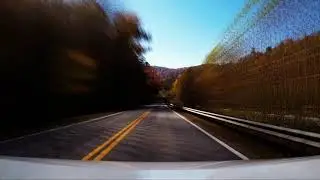 free stock footage - fall road trip down the mountain. IgniteHD.com