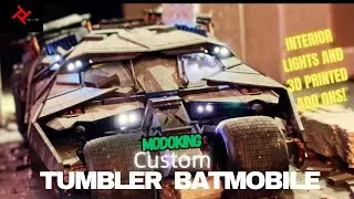 MODOKING TUMBLER BATMOBILE CUSTOM by Tris Toys. Paint, Lights, and 3d prints!!!