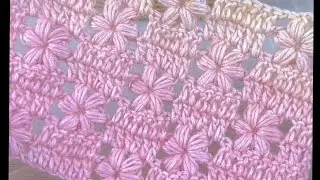 How to Crochet Cherry Blossom Pattern ! Tutorial For Beginners 