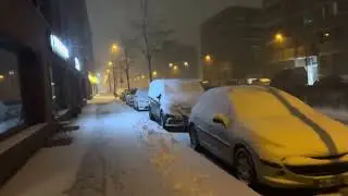 First heavy snow fall in Bremen 2026.