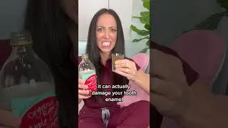 swishing with apple cider vinegar? #shorts